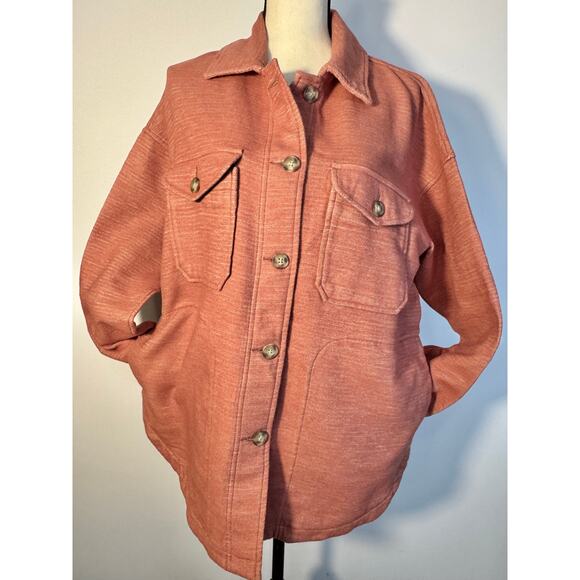 Pendleton Jackets & Blazers - Pendleton Women's Shirt Jacket Rust Orange Red Cotton Size M Flannel Coat